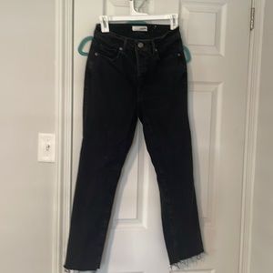 Loft Curvy High Waist Straight Crop